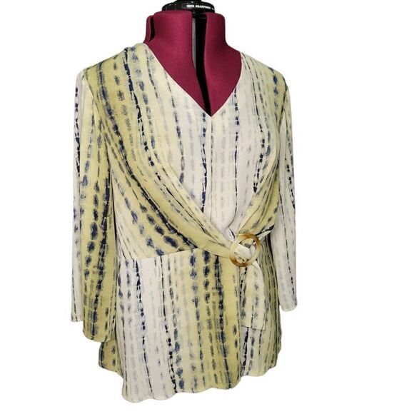 Cato Est. 1946 Wrap Peplum Top (Size 18/20W) - Picture 6 of 6